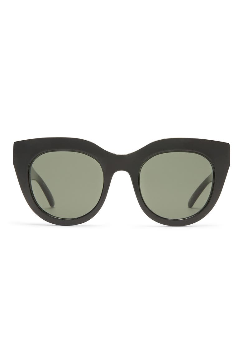 Air Heart 51mm Sunglasses, Main, color, BLACK/ GOLD