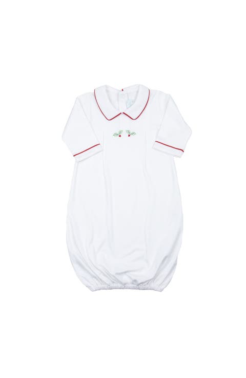 Newborn Christmas Day Gown Pointed Collar