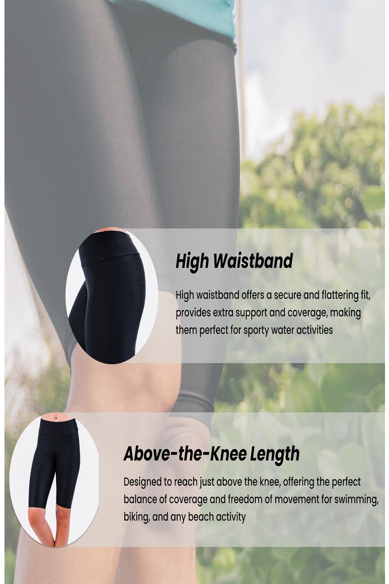 Plus Size Long Bike Swim Shorts, Alternate, color, Navy