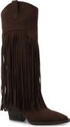Vintage Havana Yuma Fringe Knee High Western Boot