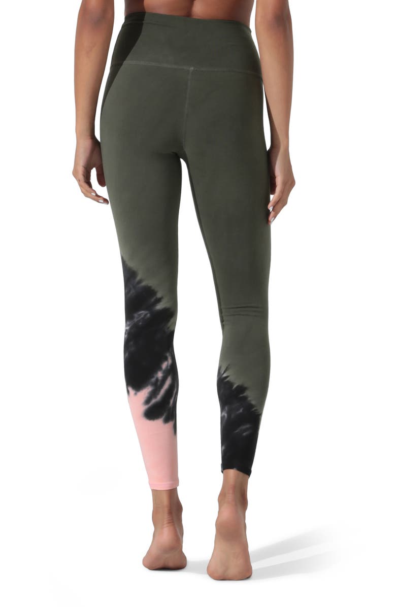 Electric & Rose Sunset Tie Dye Leggings, Alternate, color,
