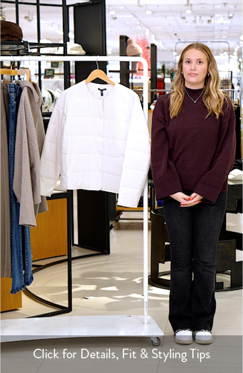 Round Neck Quilted Jacket, sales video thumbnail