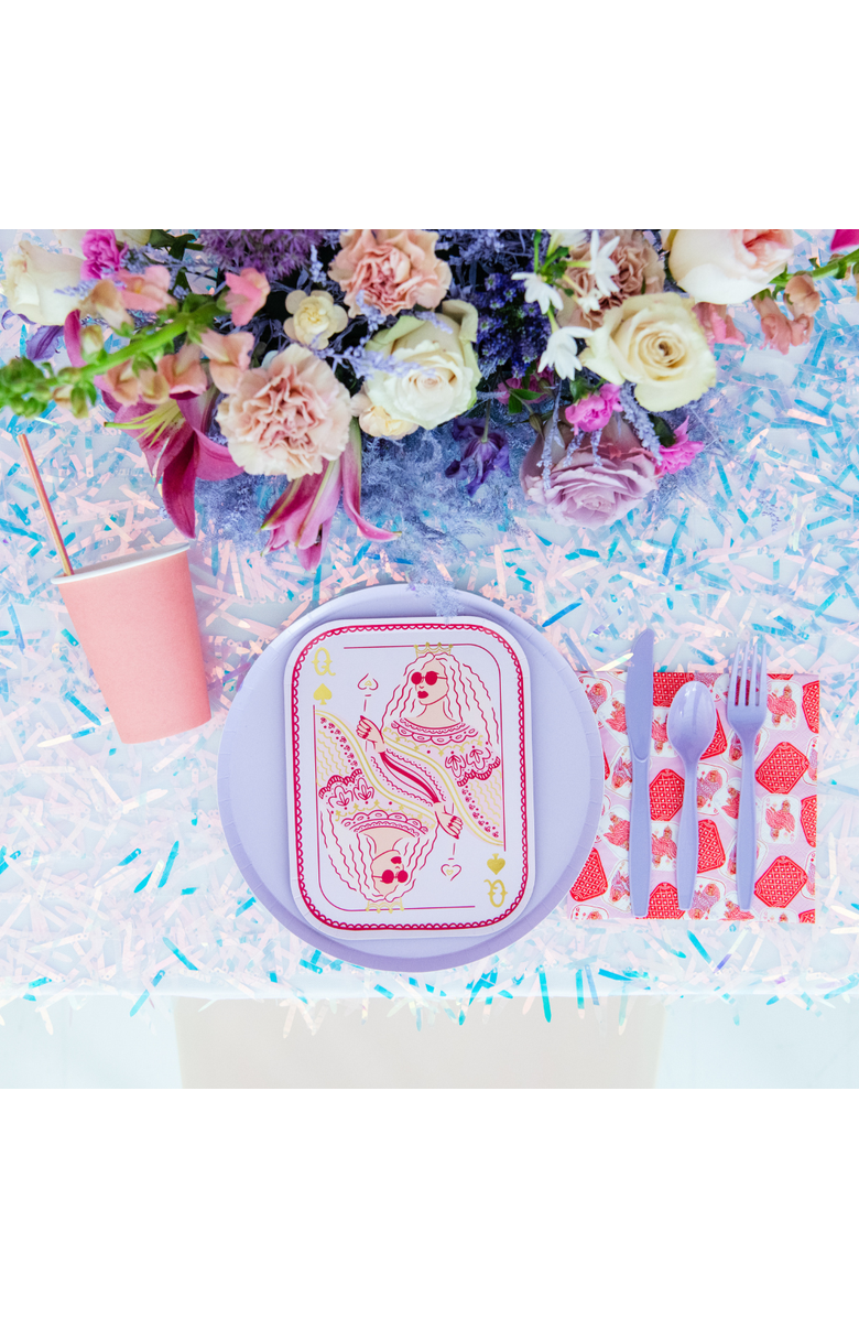 Jollity & Co. Queens Four Of A Kind Patterned Large Napkins, Alternate, color, Assorted Pre-Pack