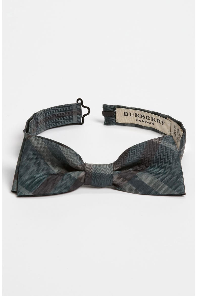 Silk Bow Tie, Main, color, PALE GREEN