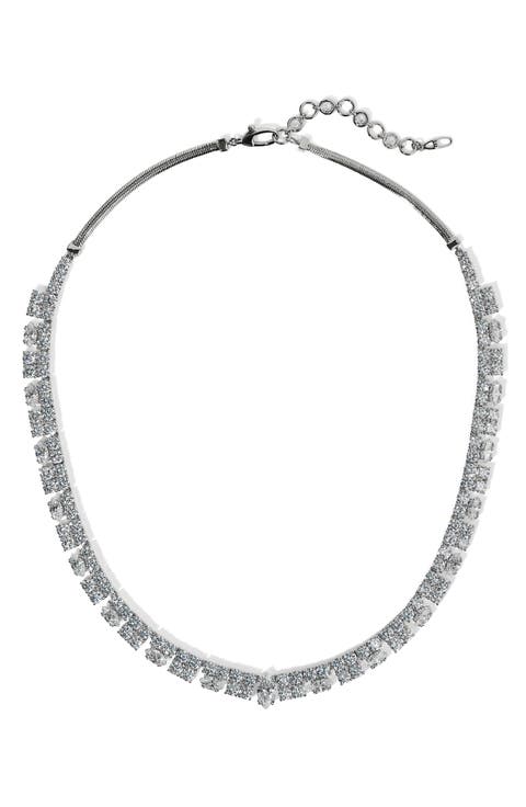 Twinnie Cubic Zirconia Collar Necklace