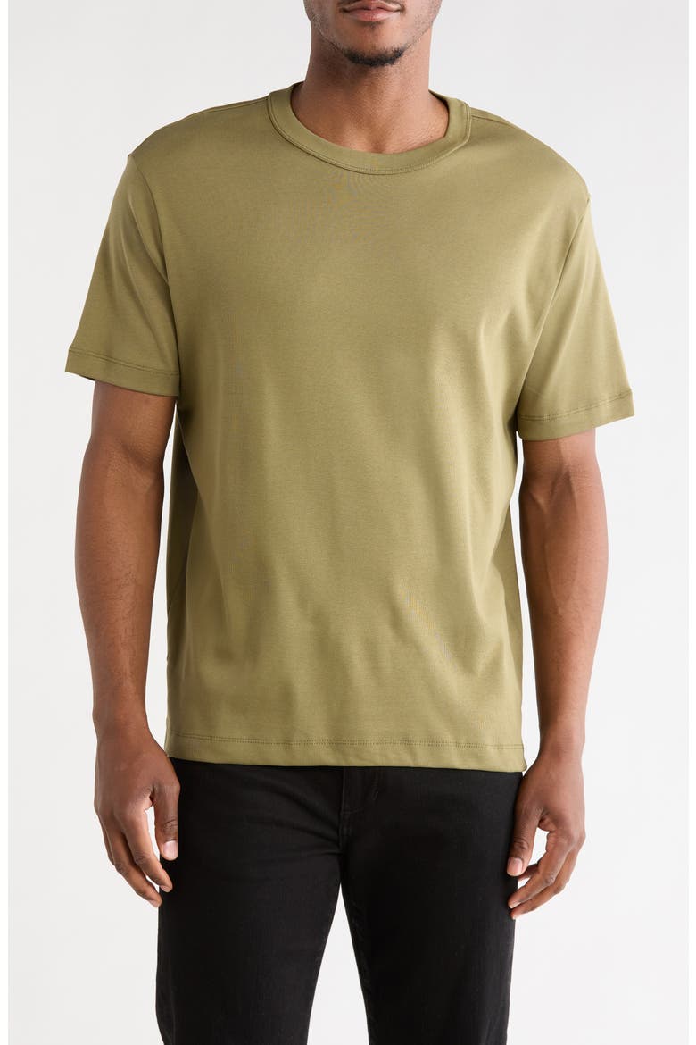 Mercerized Cotton T-Shirt, Main, color, PISTACHIO