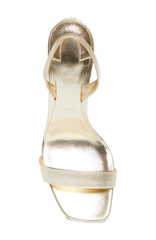 Christian Louboutin Condora Slingback Sandal In Platine