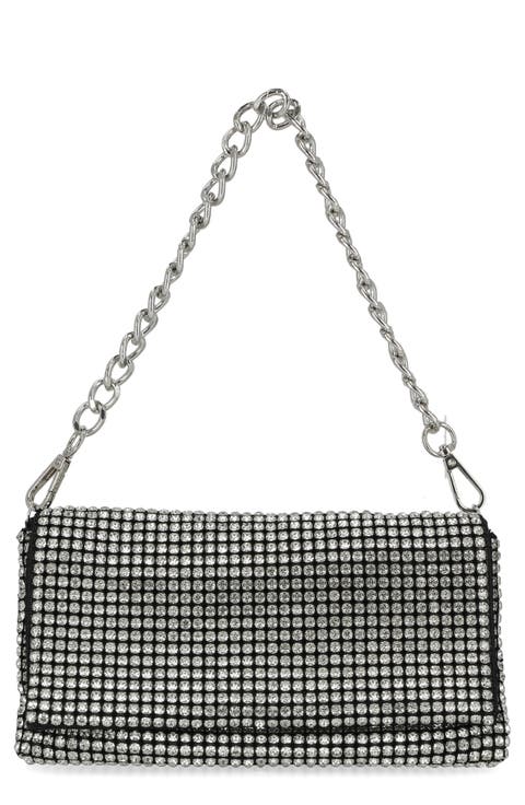 Emmalee Rhinestone Flap Bag