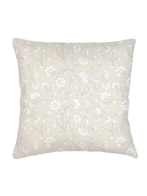 Vintage Jaipur Floral Linen Euro Pillow with Down Insert