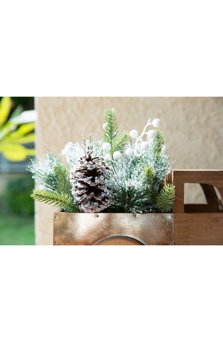 FLORA BUNDA 17" Xmas Mix in Wood Truck, Alternate, color, Natural