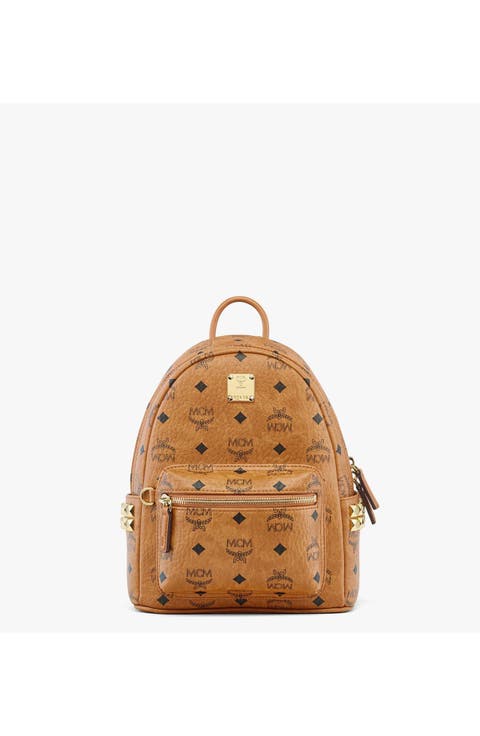 Mini Stark Side Studs Backpack in Visetos