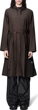 Rains Waterproof A-Line Long Raincoat