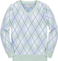 Hope & Henry Boys' Organic Fine Gauge V-Neck Sweater, Kids