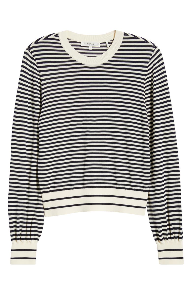 FRAME The Stripe Sweater, Alternate, color, Cream Multi