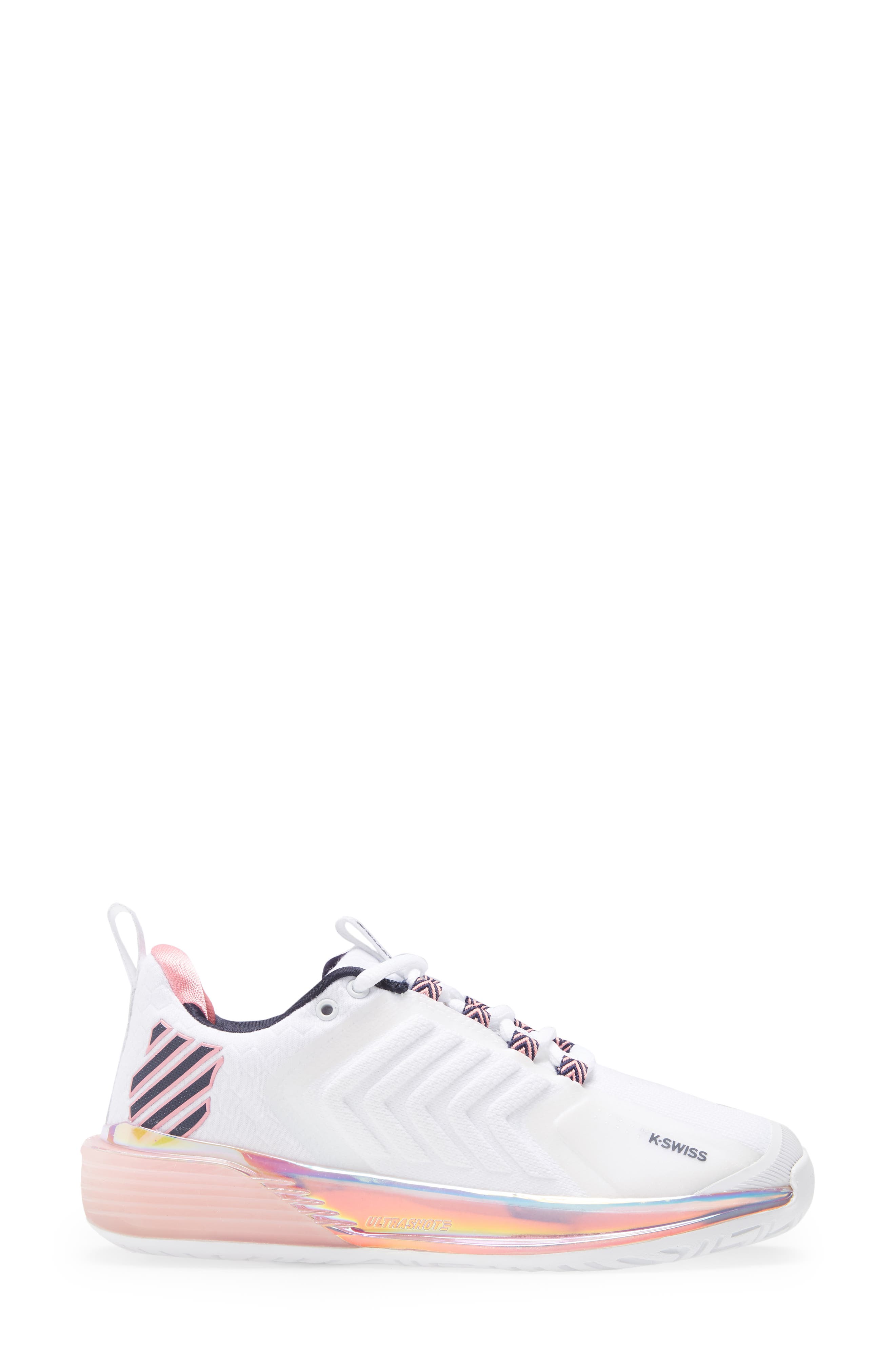 EleVen by Venus Williams The Glow Up by EleVen by Venus Williams x K-Swiss Ultrashot 3 x Eleven Glow Tennis Shoe, Alternate, color, 