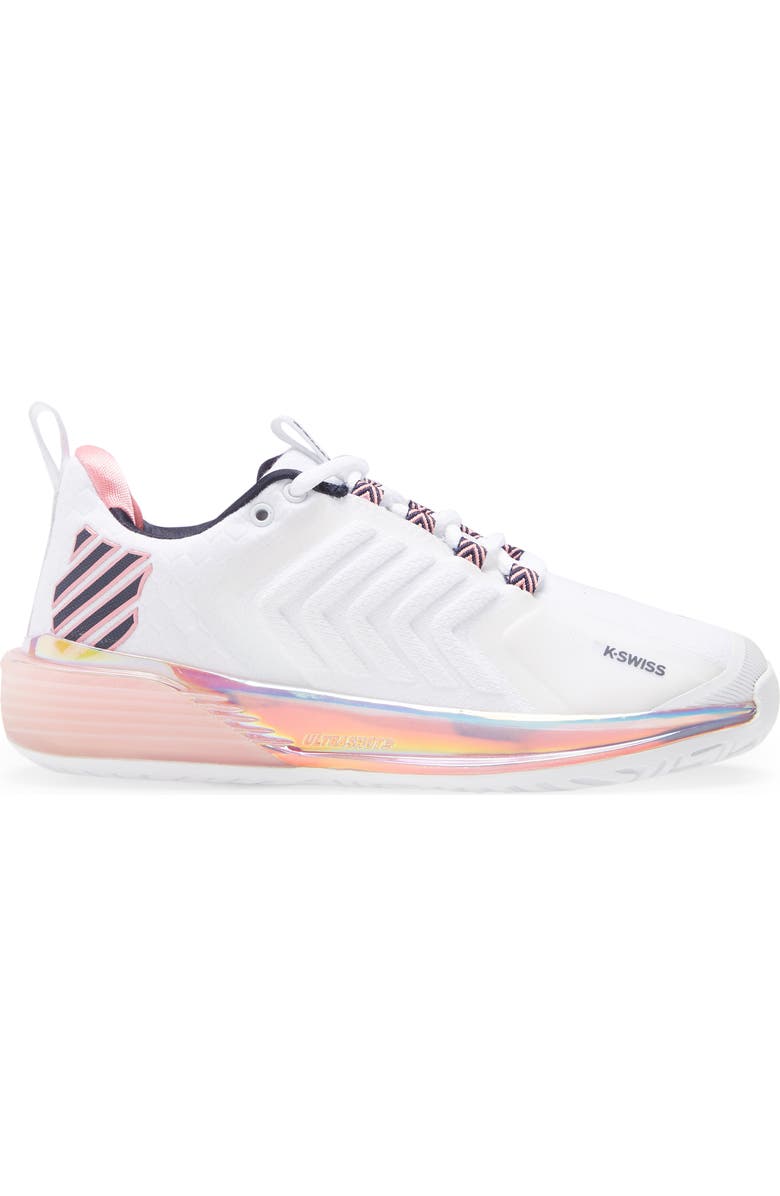 EleVen by Venus Williams The Glow Up by EleVen by Venus Williams x K-Swiss Ultrashot 3 x Eleven Glow Tennis Shoe, Alternate, color,