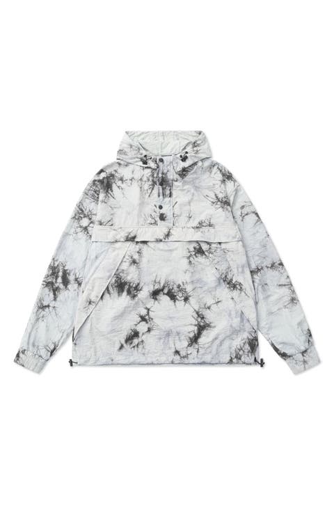 Owais Tie Dye Hooded Anorak Jacket