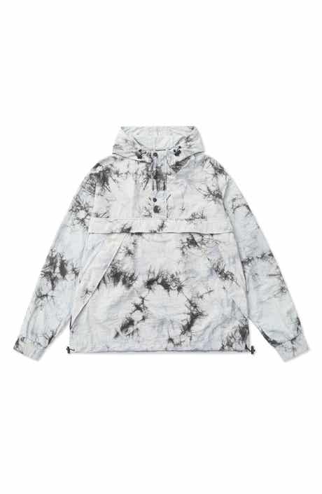 AlphaStyle Owais Tie Dye Hooded Anorak Jacket