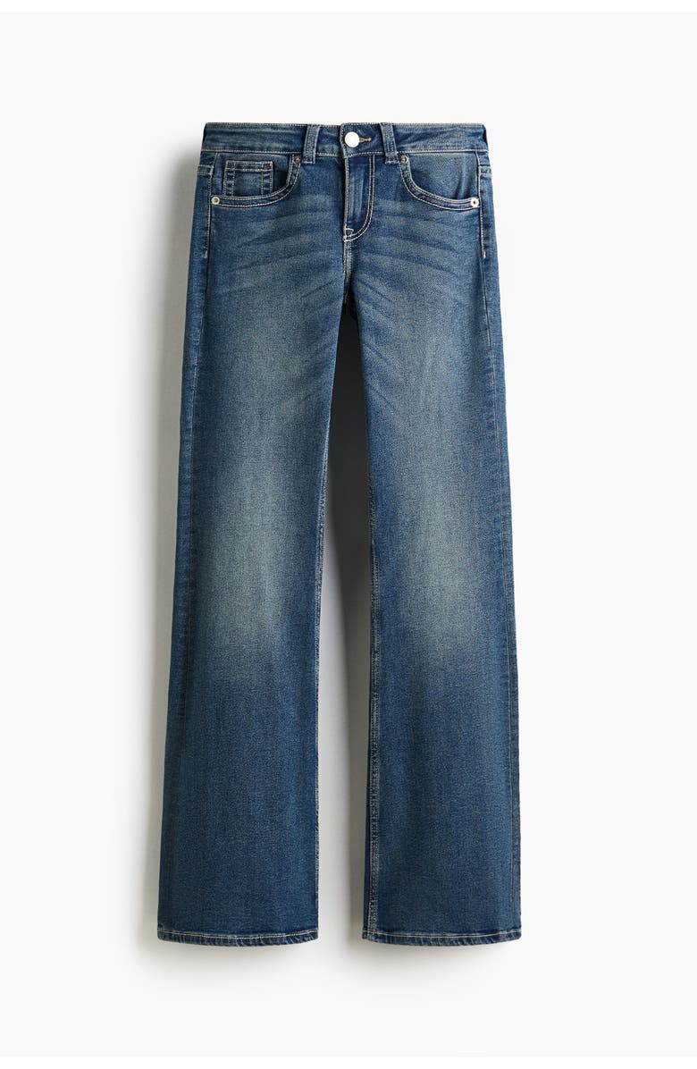 H&M Flared Low Jeans, Main, color, Denim Blue