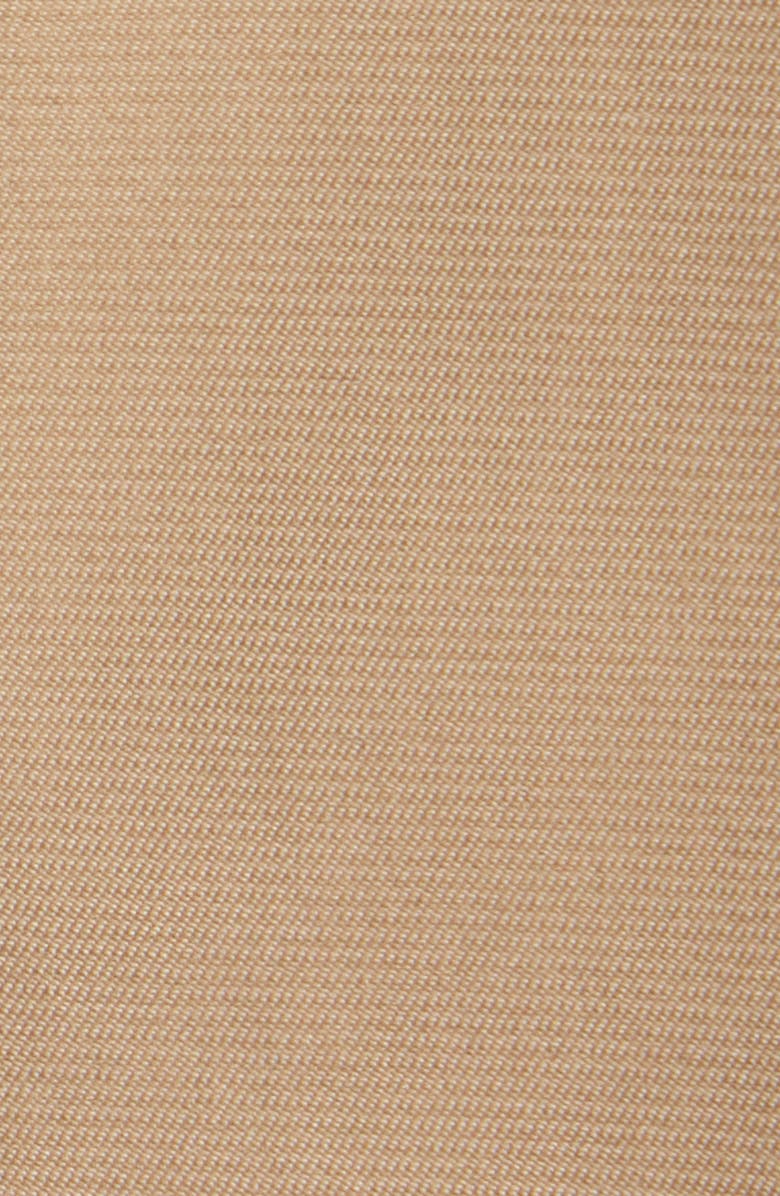 BCBG Floral Lining Short Trench Coat, Alternate, color, Camel