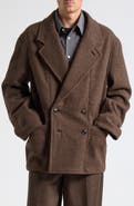 Lemaire Short Double Breasted Wool & Alpaca Coat