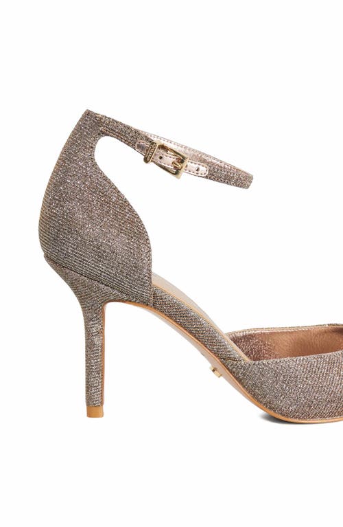 Dune London Calmness Ankle Strap Pointed Toe Pump In Brown
