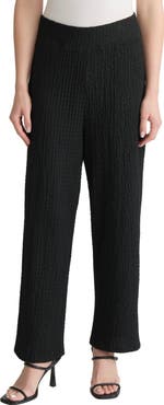Jones New York Puckered Wide Leg Pull-On Ankle Pants