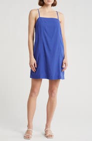Madewell Max Linen Blend Minidress