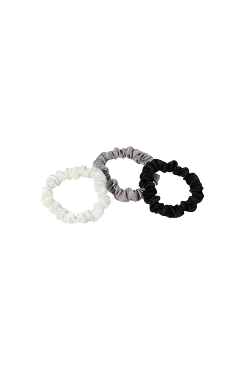 White Lotus Beauty Luxurious Cruelty Free 100% Mulberry Silk Scrunchies Pack of 3, Main, color, 