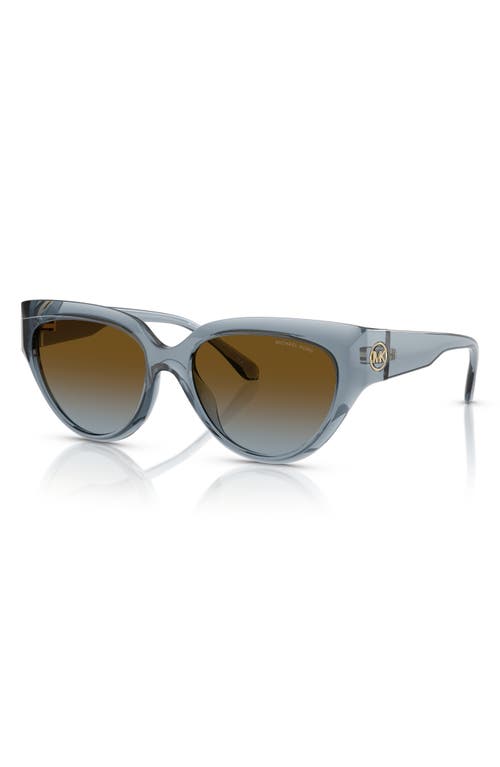 Michael Kors 55mm Gradient Cat Eye Sunglasses In Blue