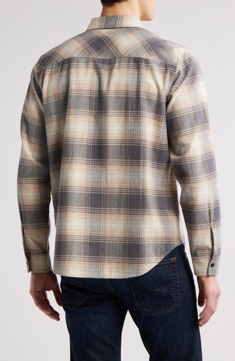 AG Wesley Button-Up Shirt, Alternate, color, Shadow Plaid Dark Grey Multi