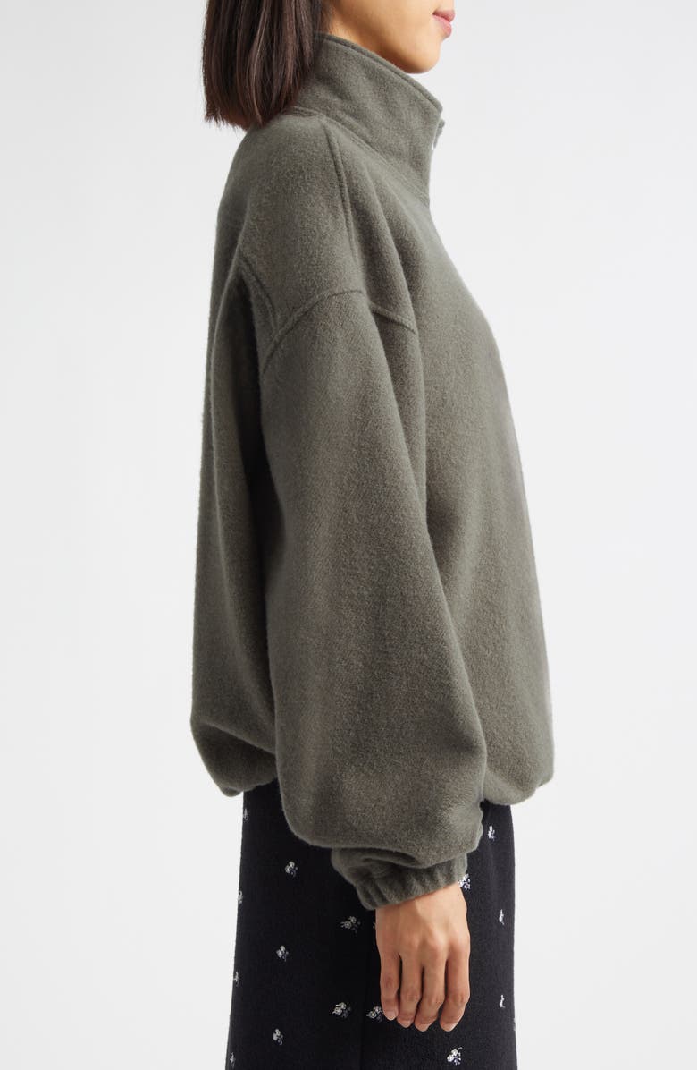 RIER Wool Fleece Half Zip Sweatshirt, Alternate, color, Camoscio Fleece