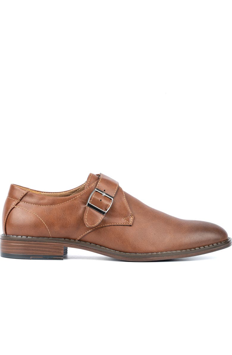 XRAY Amadeo Monk Strap Faux Leather Loafer, Alternate, color, Tan