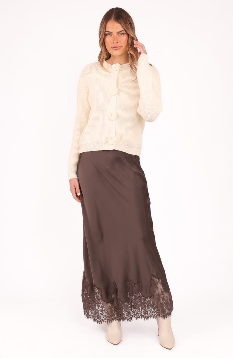 Petal & Pup Jones Rosette Cardigan, Alternate, color, Cream