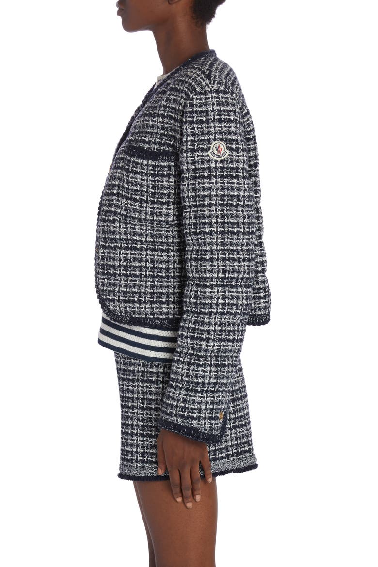 Eliadi Tweed Crop Jacket, Alternate, color, BLUE