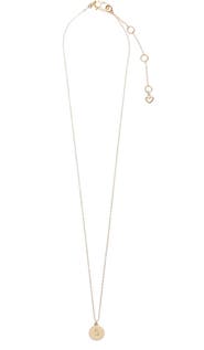 Kate Spade New York mini initial pendant necklace
