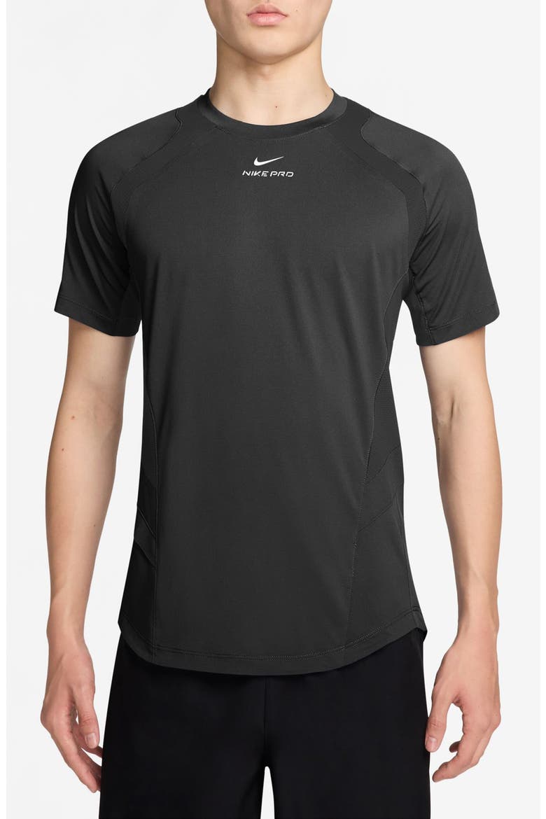 Pro Dri-FIT ADV Short Sleeve Training Top, Main, color, BLACK/ WHITE