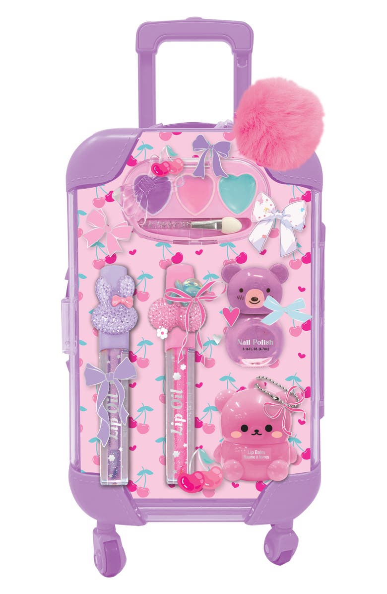 HOT FOCUS Little Luggage Beauty Cherry Playset, Main, color, Pink/ Purple Multi
