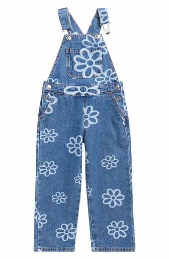 GOGO STAR Kids' Floral Overalls