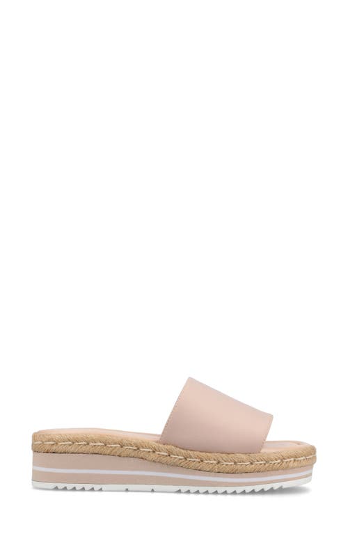 Shop Journee Collection Rosey Wedge Sandal In Blush