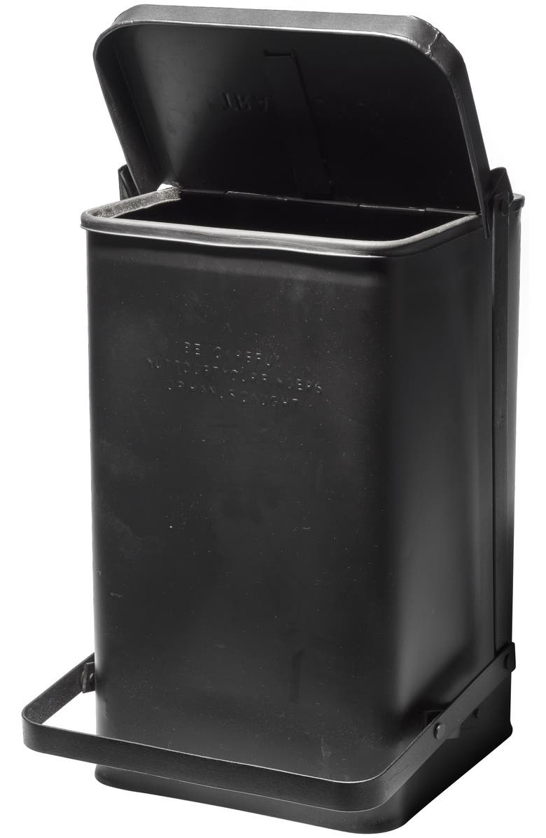 PUEBCO Step Trash Can, Alternate, color, Black