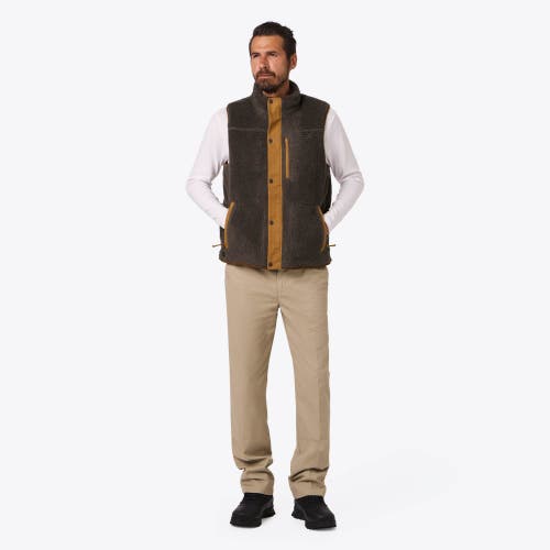 Mobile Warming Ranch Heated High-pile Fleece Vest In Brown