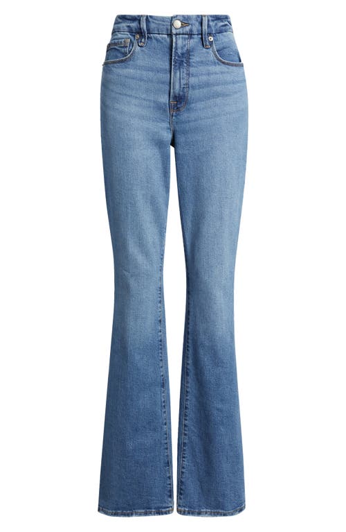 Good American Good Classic High Waist Bootcut Jeans In Indigo692