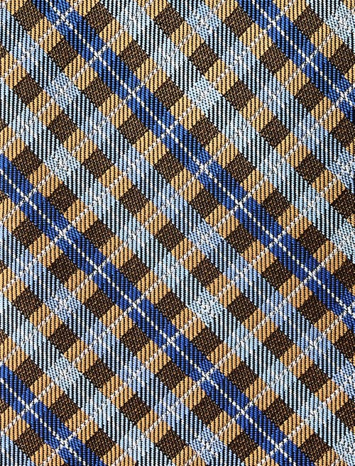 Synrgy By Dxl Big & Tall Check Patterned Tie In Orange