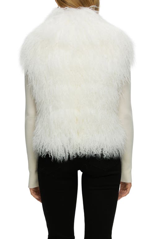 Gorski Select Mongolian Lamb Vest In White