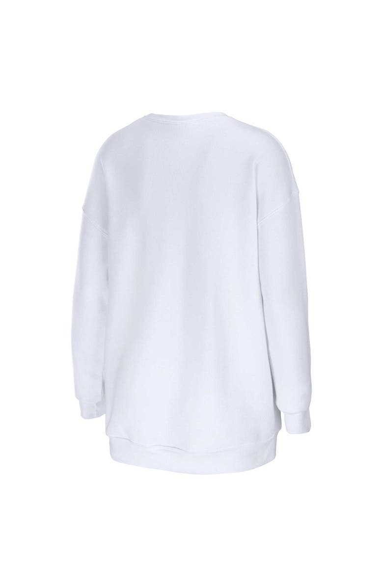 WEAR by Erin Andrews Women's WEAR by Erin Andrews White New Orleans Saints Domestic Pullover Sweatshirt, Alternate, color, White