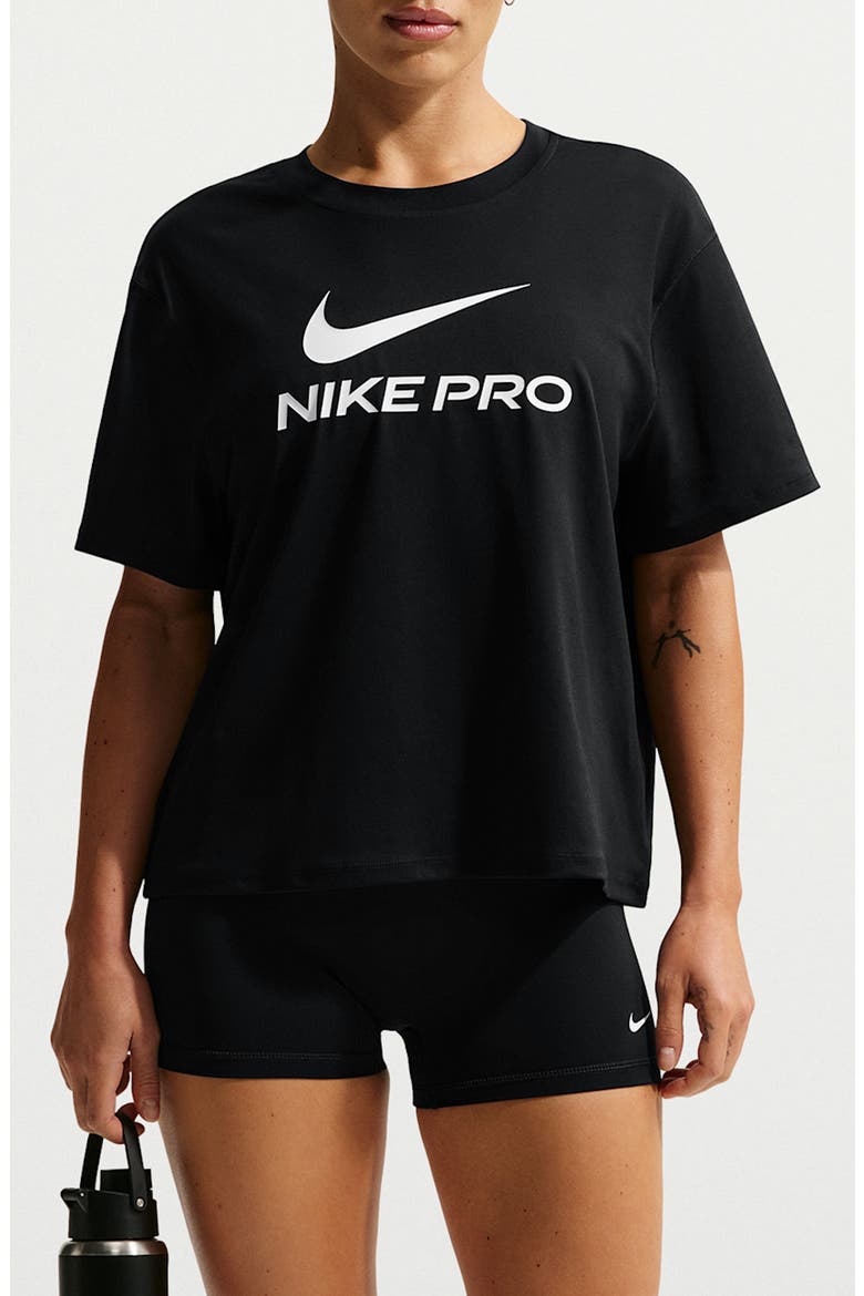 Pro Dri-FIT T-Shirt, Main, color, BLACK/ WHITE