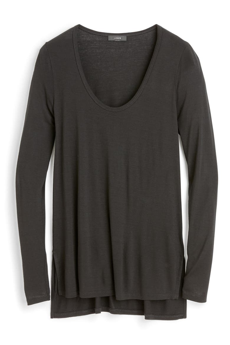 Drapey Tunic, Main, color, BLACK