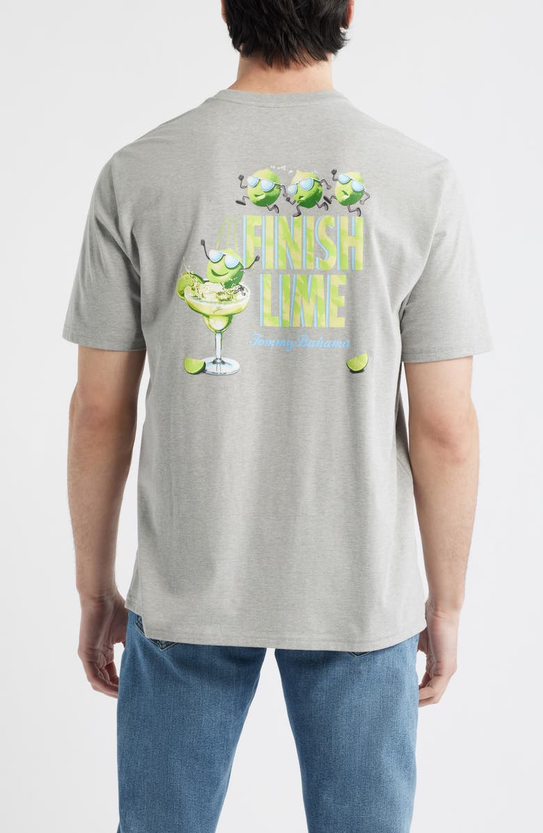 Tommy Bahama Finish Lime Graphic T-Shirt, Alternate, color, Grey Heather