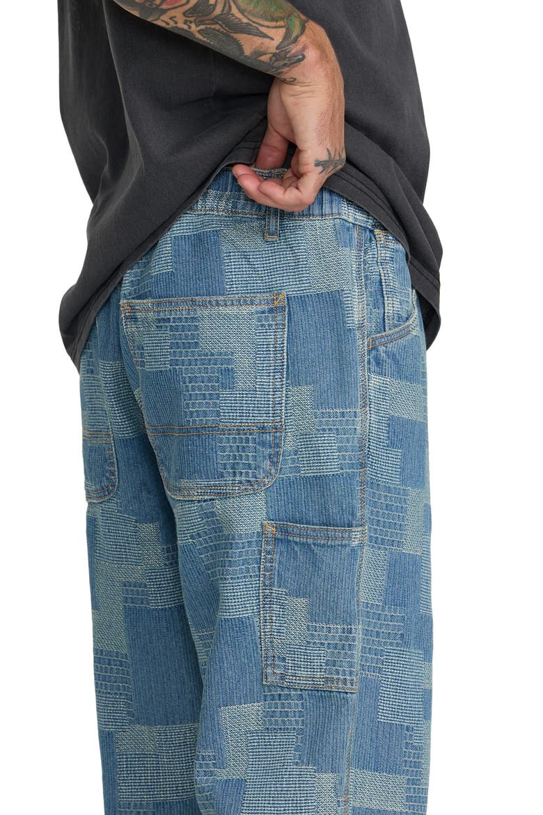 Boro Drawstring Waist Carpenter Pants, Alternate, color, BLEACHED INDIGO